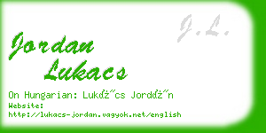 jordan lukacs business card